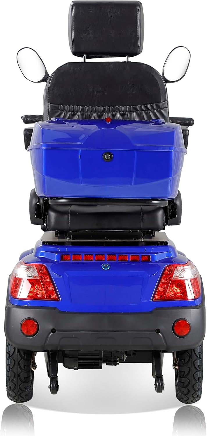 Heavy Duty 4 Wheel Mobility Scooters for Seniors & Adults 500lbs Capacity - Electric Powered Chair