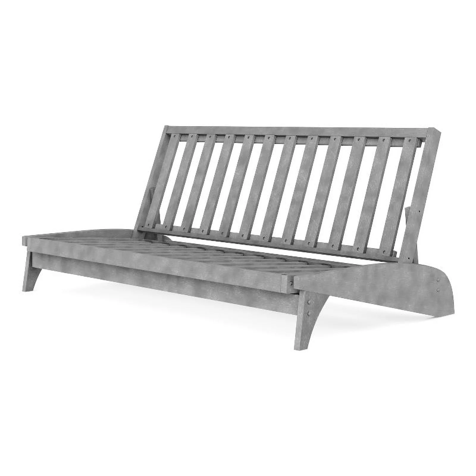 The Dillon all wood Queen Size Futon Frame in Gray