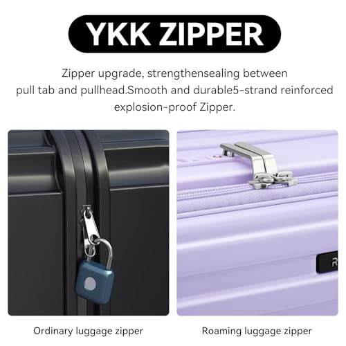 ROAMING Grace Expandable Carry On Luggage Airline Approved, 20 Inch Hardside Carry On Suitcase with Wheels