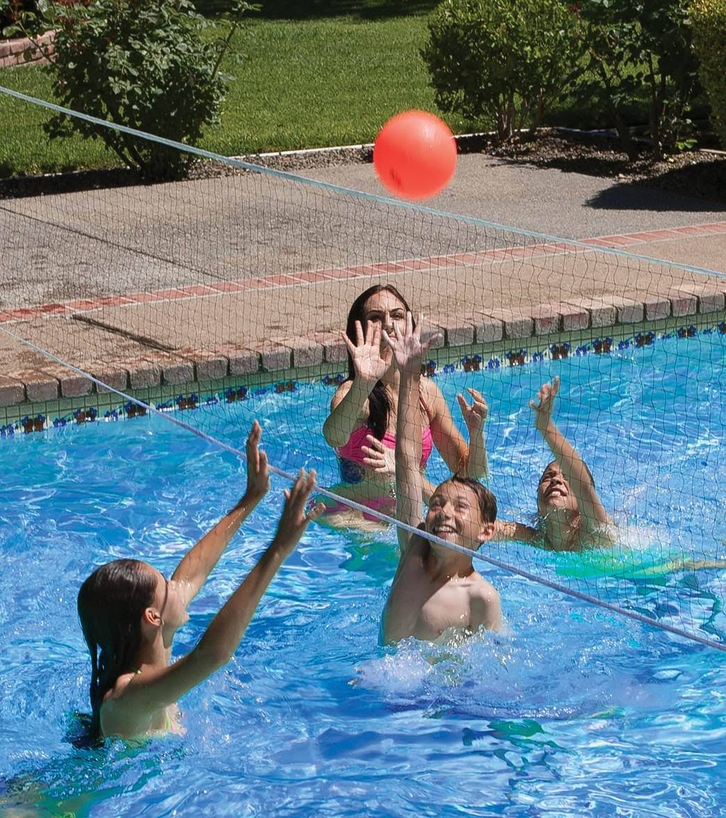 Poolmaster Pro Rebounder Poolside Basketball u0026 Volleyball Combo Game