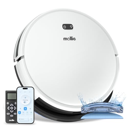 mollie Robot Vacuum and Mop Automatic Self-Charging Robotic Vacuum Cleaner - Smart Home Appliances