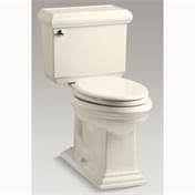 Kohler K-3816-U Memoirs 1.28 GPF Two Piece Elongated Toilet with Classic Design Almond