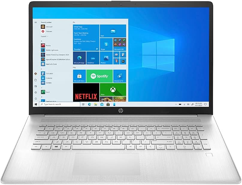 HP 17.3In FHD IPS Laptop Computer, AMD Ryzen 5-5500U Processor(> i7-1065G7), Radeon Graphics, HD Audio, Webcam, FingerPrint, Win 10S, Silver