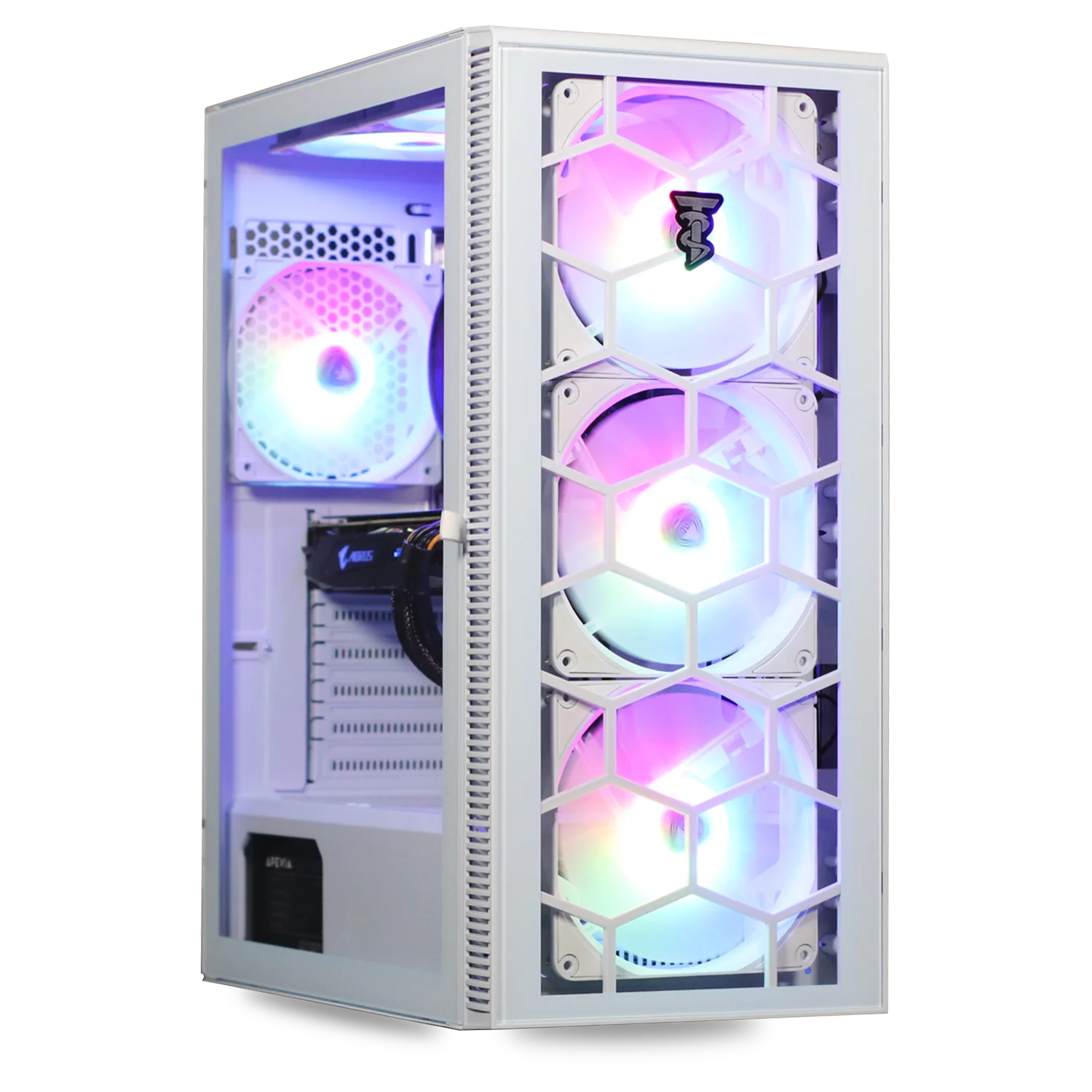 ViprTech.com Icefall Gaming PC Computer Desktop - AMD Ryzen 5 (12-Core), NVIDIA RTX 2060 6GB, 16GB DDR4 RAM, 128GB M.2 SSD, 1TB HDD, VR-Ready