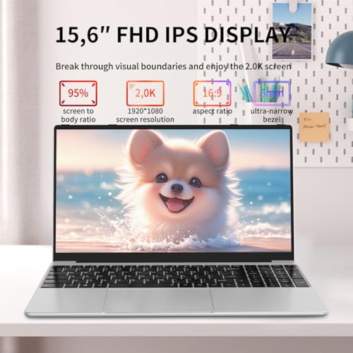 Gaming Laptop 15.6" FHD Display, Intel N95 Quad-Core up to 3.4GHz, 16GB RAM, 512GB SSD, RGB Keyboard, Fingerprint Reader, Windows 11 Pro &ndash