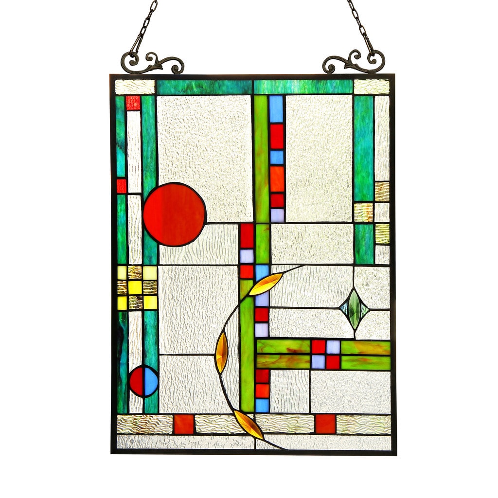 Chloe Lighting Tiffany Style Window Panel/Suncatcher