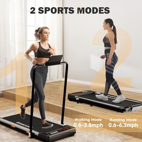 Elseluck Walking Pad, Under Desk Treadmill for Home Office, 2 in 1 Portable Walking Treadmill with Remote Control