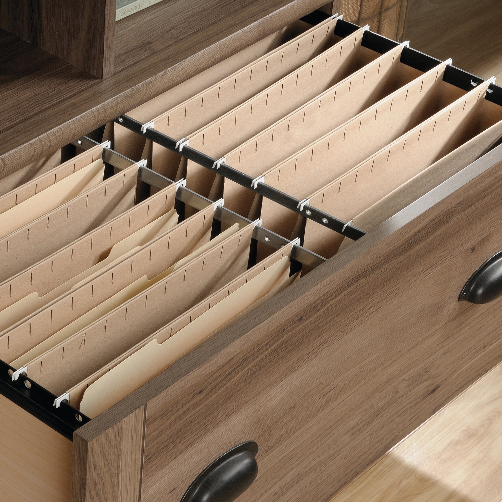 Sauder Harbor View Lateral File, Salt Oak Finish