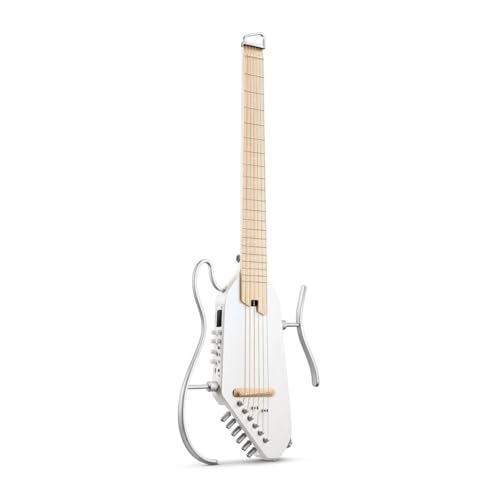 Donner Acoustic Electric Guitar HUSH I PRO Travel Guitar with Multiple Effect Modes Smart Guitarra Kit of Earphone, Gig Bag, Strap, Charging Cable