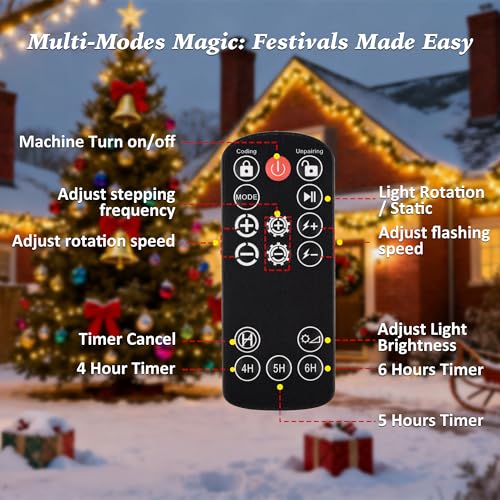 AIRIVO Outdoor Laser Lights Projector, 5 Color Motion Firefly Lights Star Show Projection Light