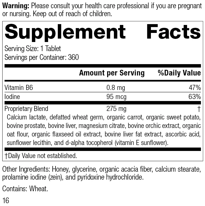 Cataplex® F Tablets, 360 Tablets - Kansas Nuitrition - HNZSDS