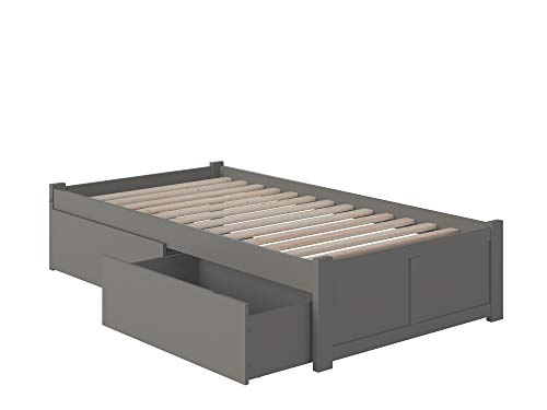 AFI Concord Platform Bed with Footboard & Storage Drawers