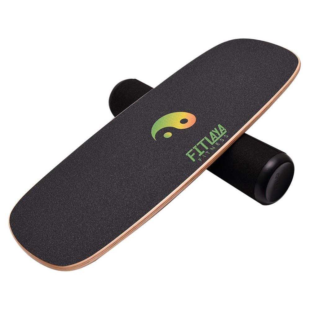 Fitlaya Fitness Balance Board Trainer Wooden Training Equipment for Fitness Workout, Hockey, Skateboarding, Surfing and Snowboar