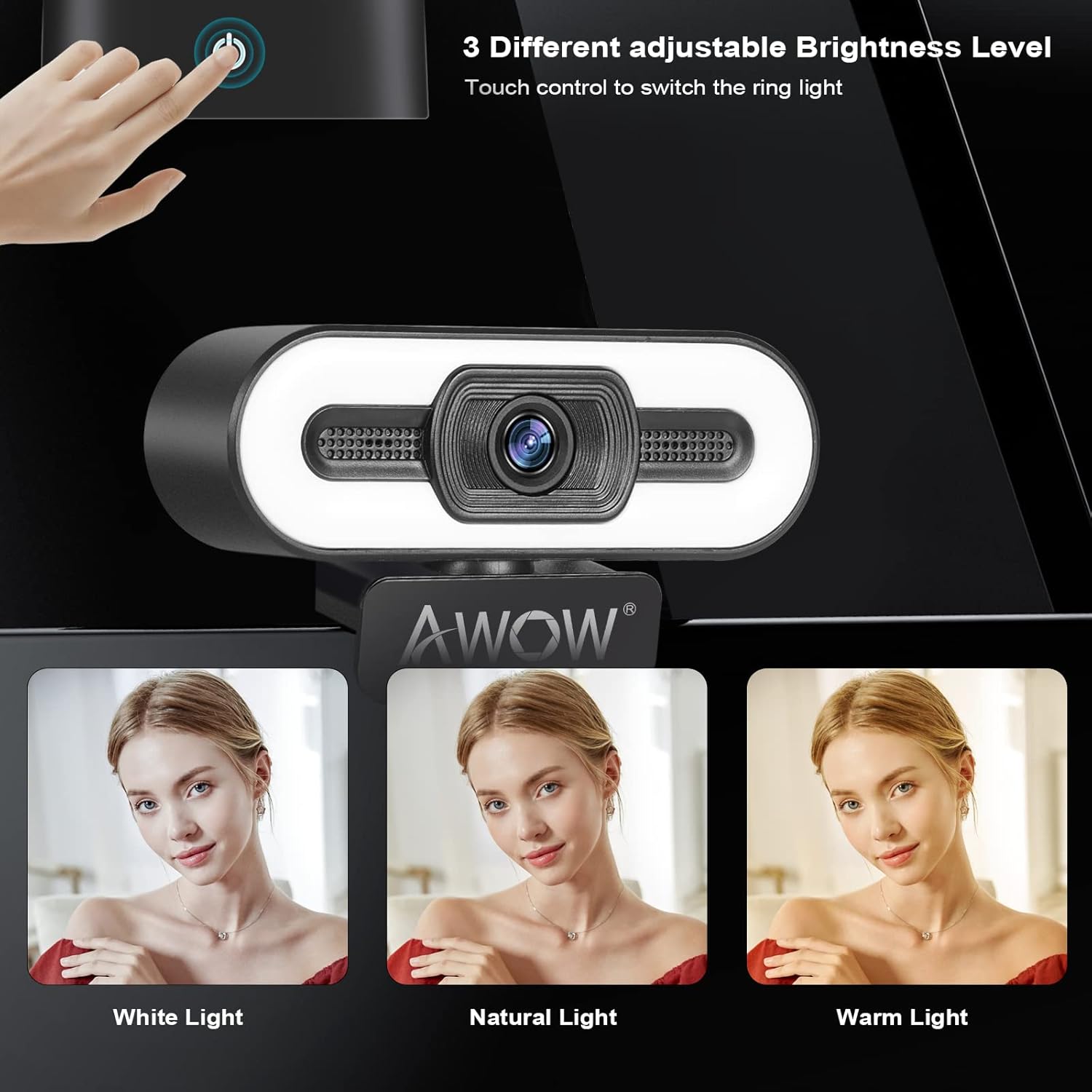 AI Humanoid Auto Tracking Webcam 1080P