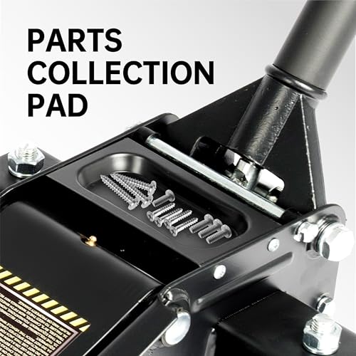 3-Ton (6600lbs) Low-Profile Dual Pistons Heavy-Duty Steel Racing Floor Jack with Quick Lift Hydraulic Pump