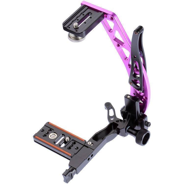 ProMediaGear BBX Boomerang Flash Bracket with Universal QR PLATE, Purple