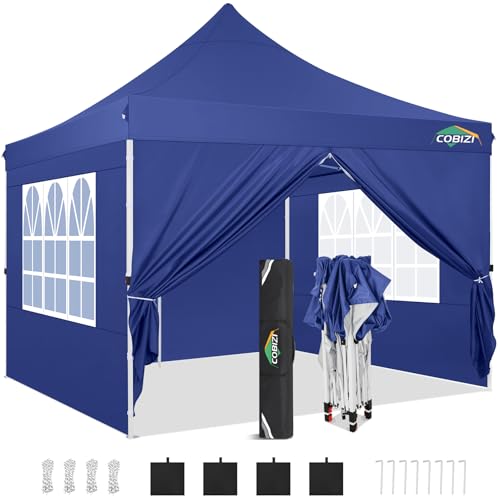 10x10 Pop Up Canopy Tent with 4 Sidewalls and Mesh Windows 2.0
