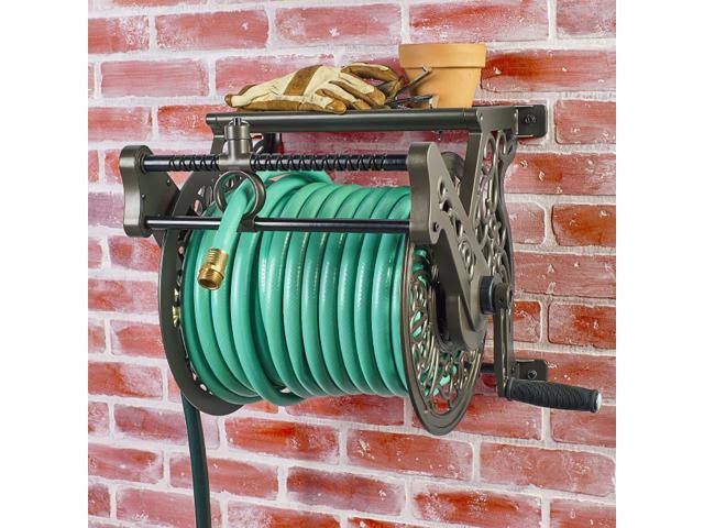 Liberty Garden LBG707 125& Wall Mounted Heavy Gauge Aluminum Hose Reel (2 Pack)