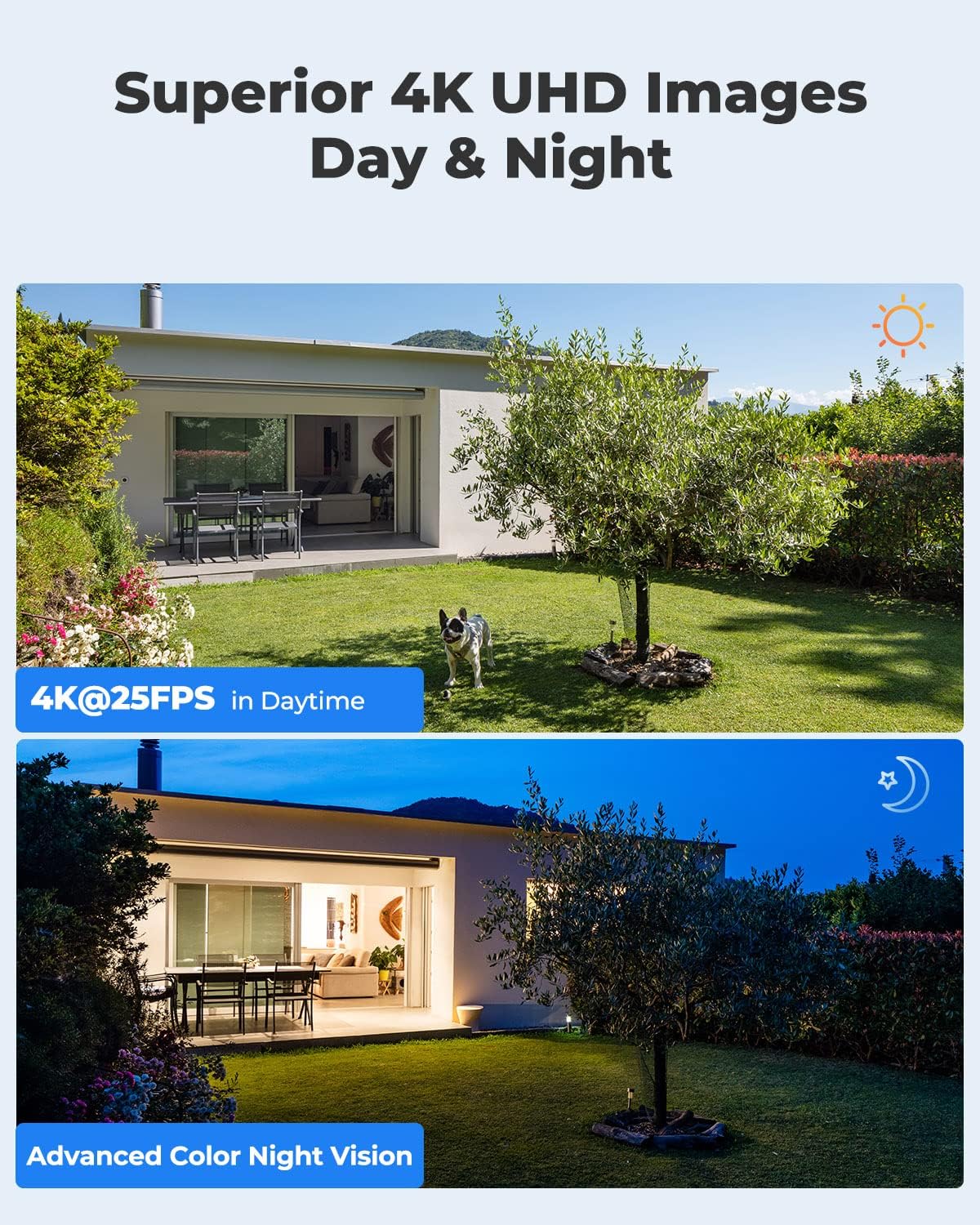REOLINK 4K PTZ Outdoor Camera, PoE IP Home Security Surveillance, 5X Optical Zoom Auto Tracking, 3pcs Spotlights 190 Ft Color Night Vision