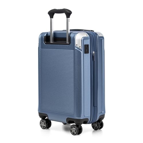 Travelpro Platinum Elite Hardside Expandable Carry on Luggage, 8 Wheel Spinner, TSA Lock, Hard Shell Polycarbonate Suitcase, Metallic Sand
