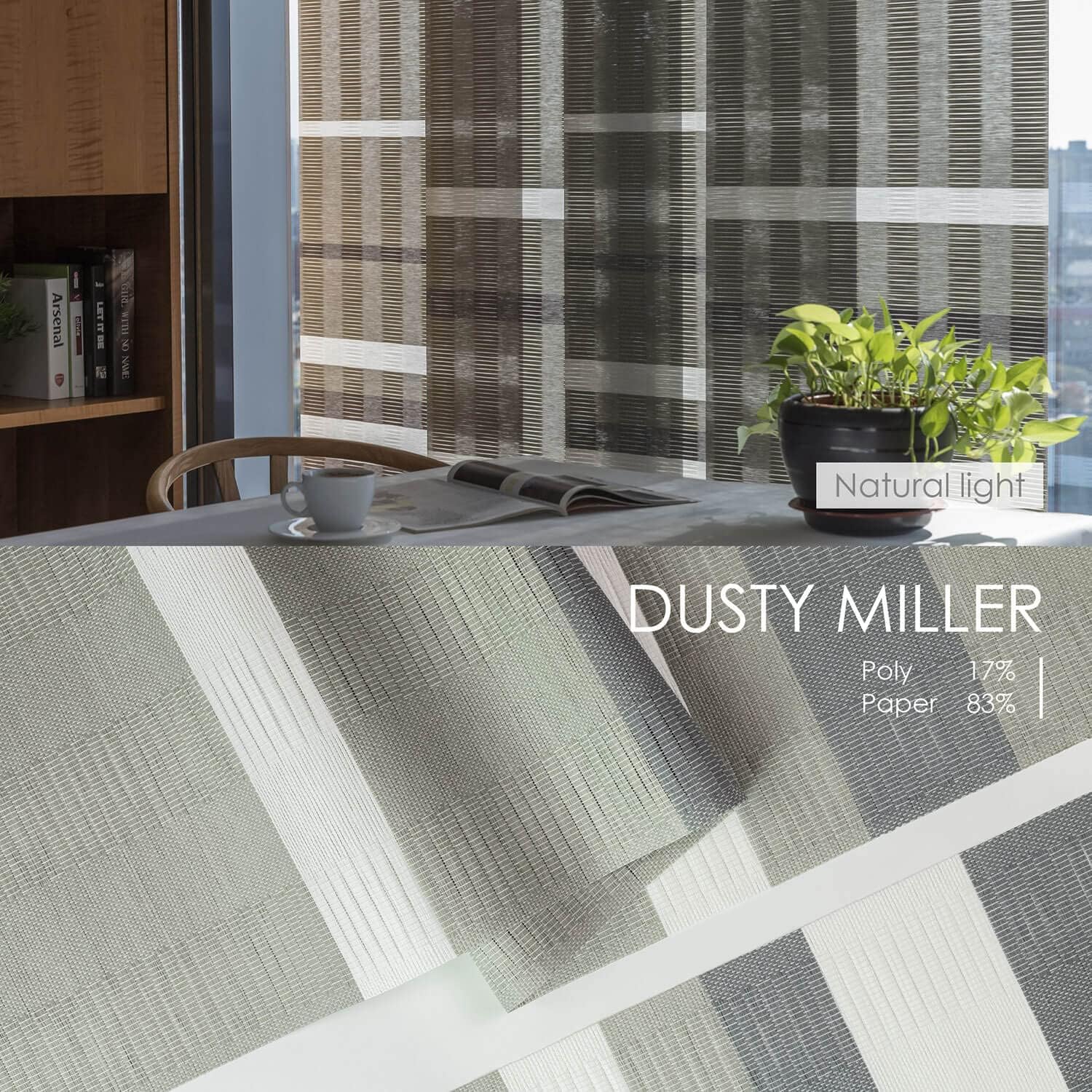 GoDear Design Adjustable Vertical Blinds, Panel Track Blinds, Sliding Glass Door Blinds, Closet Doors, Room Dividers