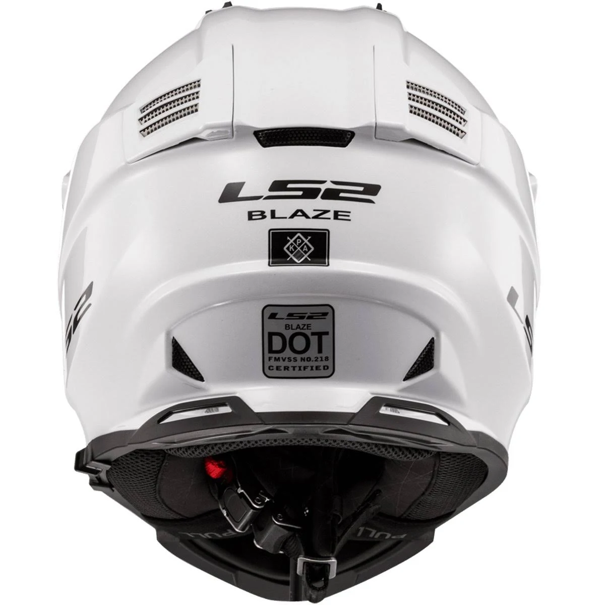 LS2 Blaze Solid Adventure Adult Off-Road Helmets Gloss White / X-Large