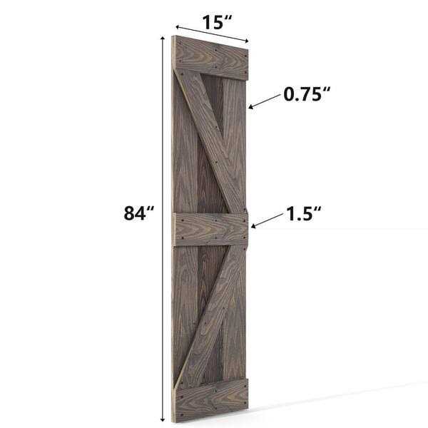Coast Sequoia 30in./36in./60in./72in. x 84in. Embossing Pine Wood Bi-Fold Barn Door With Sliding Hardware Kit - Shop Hardware Tools Online Store