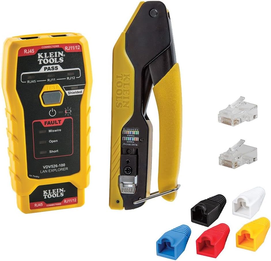 Klein Tools VDV526-100 Network LAN Cable Tester, VDV Tester, LAN Explorer with Remote