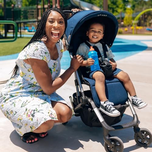 Compact Stroller - One Hand Fold Lightweight Stroller, Travel Stroller, Toddler Stroller, Airplane Stroller, Foldable Stroller with Rain Cover