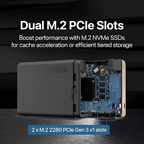 QNAP TS-464-8G-US 4 Bay High-Performance Desktop NAS with Intel Celeron Quad-core Processor