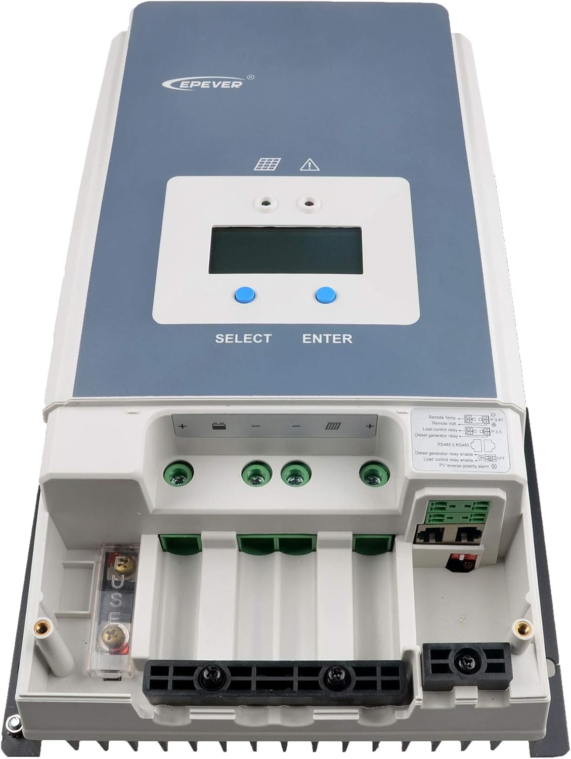 EPEVER MPPT Solar Charge Controller 80A Negative Ground 200V PV Solar Panel Charger with MT50 Remote Meter Temperature Sensor & PC Communication Cable