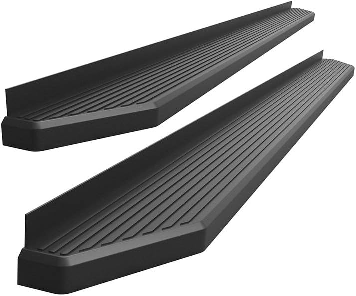 APS iBoard 6-inch Aluminum (Black Flat Style) Running Boards Nerf Bars Side Steps Step Rails Compatible with Ford F250 F350 Super Duty 1999-2016 Crew