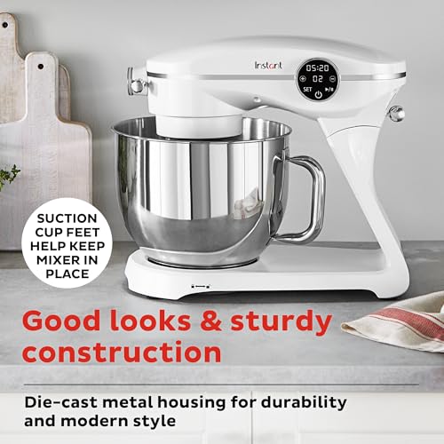 Instant Pot Stand Mixer Pro,600W 10-Speed Electric Mixer with Digital Interface,7.4-Qt Stainless Steel Bowl,From the Makers of Instant Pot