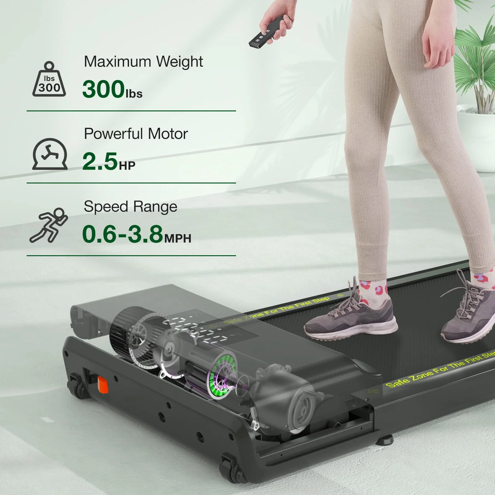 SSPHPPLIE SupeRun Walking Pad 300lb