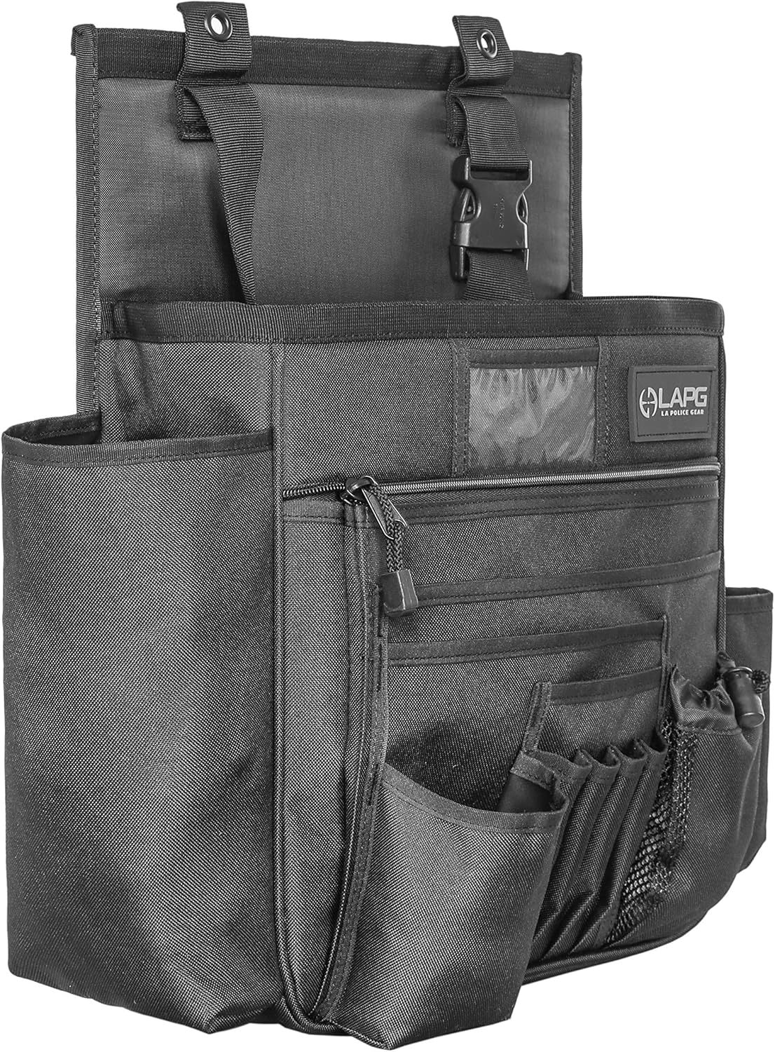 LA Police Gear Adjustable PVC Coated 600D Polyester Patrol Car/Truck Seat Organizer