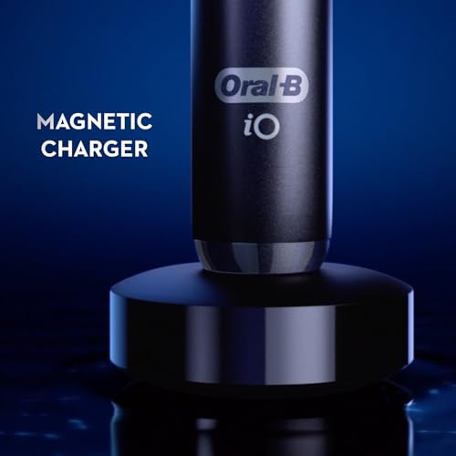 Oral-B iO Deep Clean + Protect Rechargeable Electric Toothbrush, White with a iO Series 7 Toothbrush, 2 Replacement Brush Heads