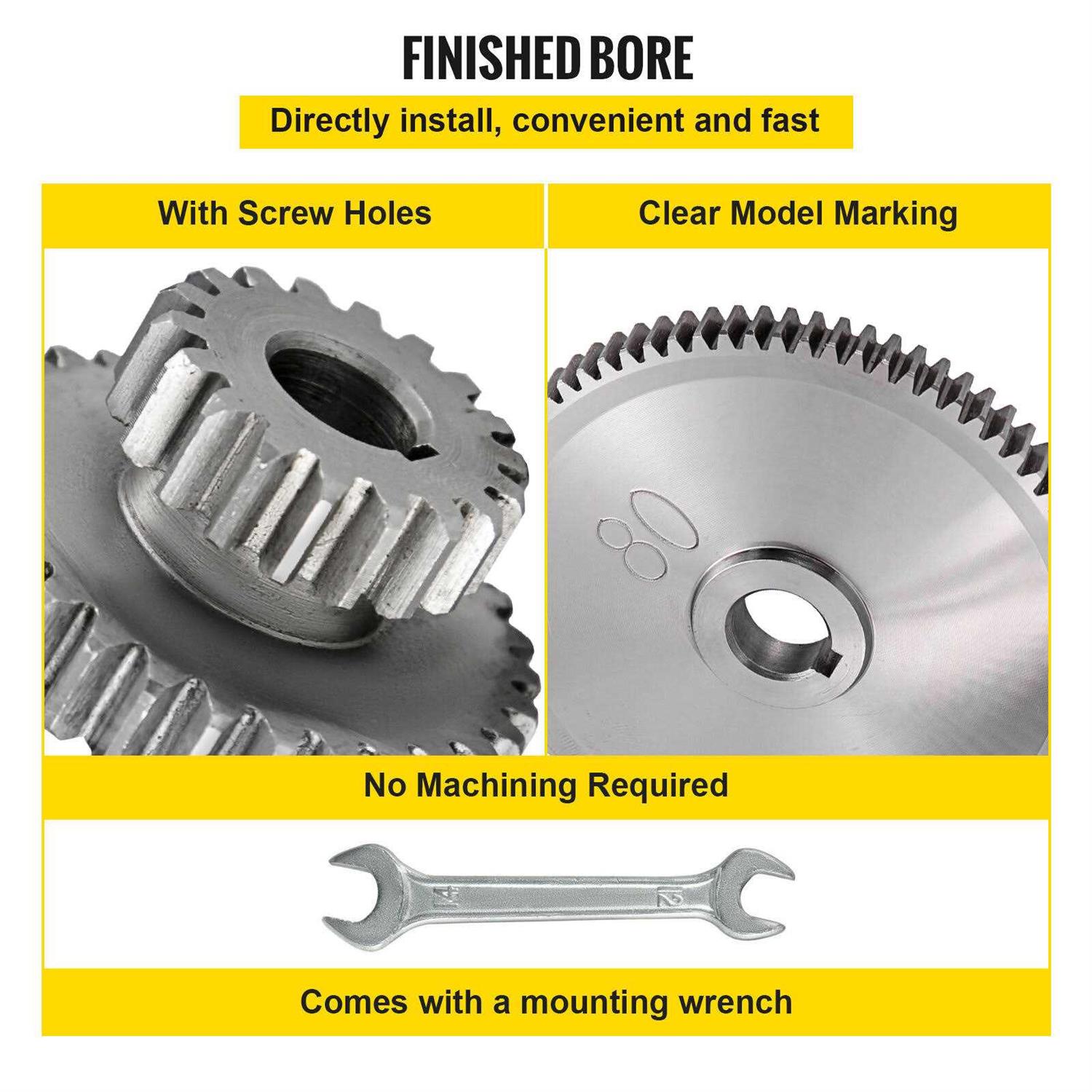 VEVOR 27PCS Metal Lathe Gears Precise Mini Lathe Replacement Gears including Box Gear Set - Shop Hardware Tools Online Store