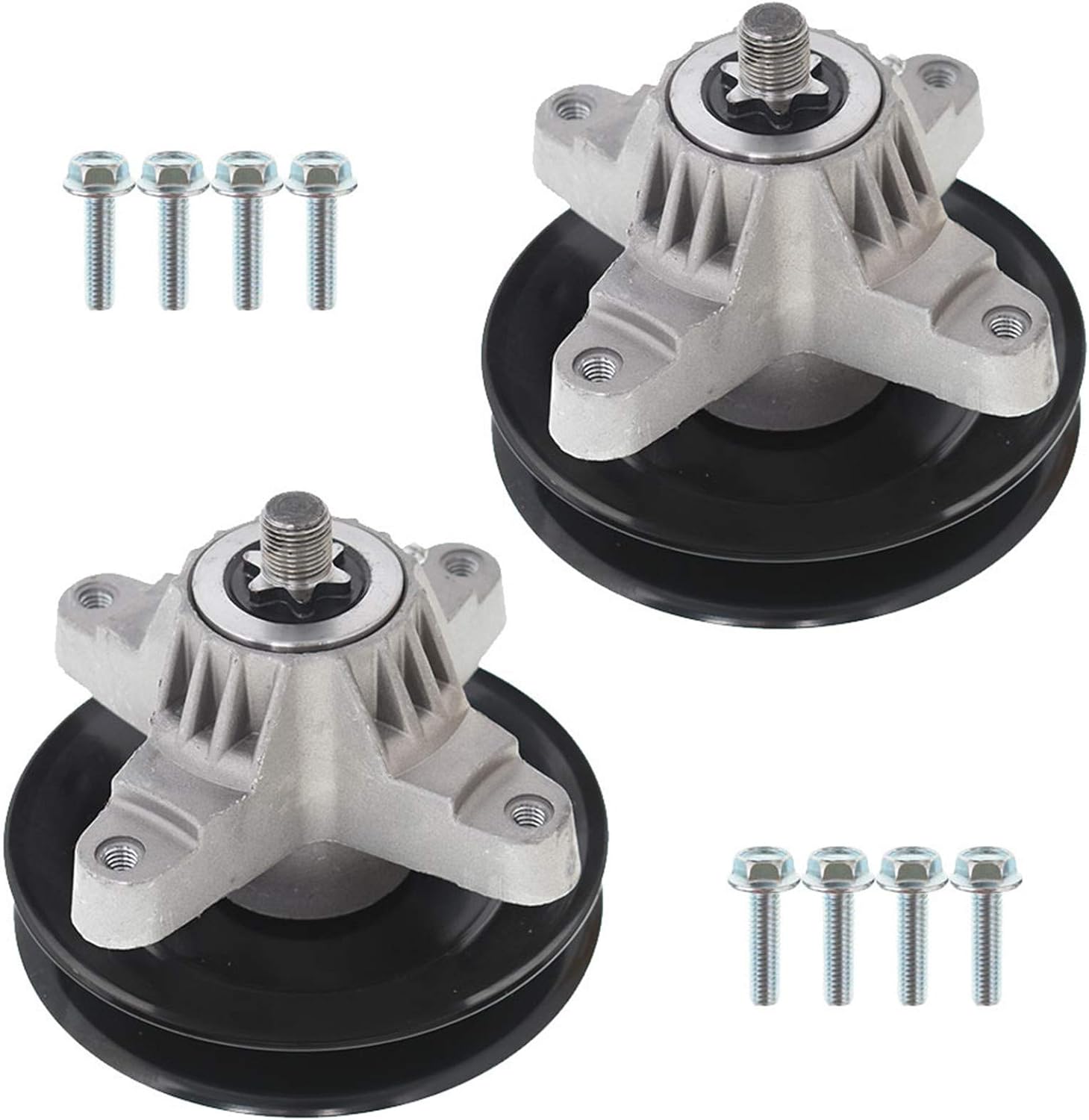 labwork 2 Pack Spindle Assembly with Pulley Replacement for MTD Replacement for Cub Cadet 918-0574 618-0574 918-0574C
