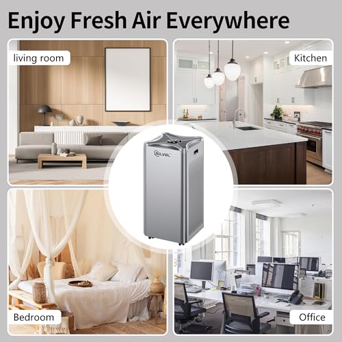Air Purifier for Extra Large Room, Covers up to 3210 ft² with Washable Filters H13 HEPA Filter Filter dust pet hair for Office,bedroom