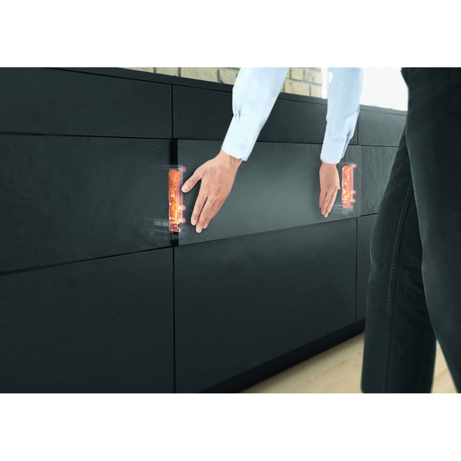 Blum LEGRABOX C 21-5/8x22 Standard Drawer Kit, Orion Gray, 155 lb Capacity