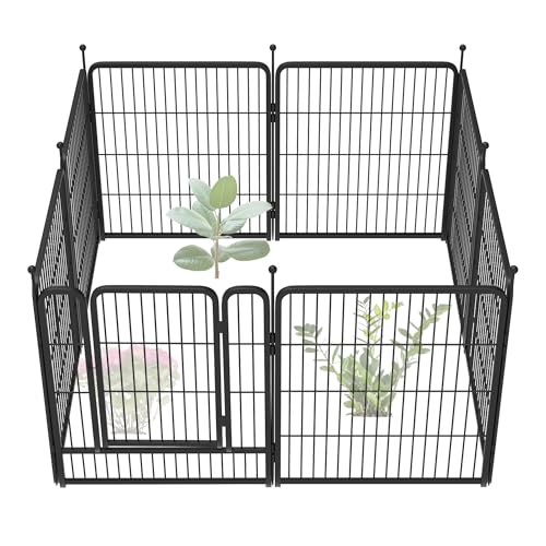 FXW Garden Fence 40in(H) x 36.0ft(L), 16 Panels Decorative Dog Fence Outdoor for The Yard – Heavy Duty Metal Animal Barrier for Dog and Rabbit
