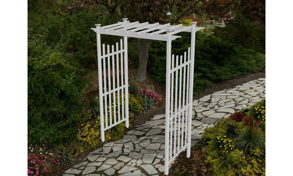 New England Arbors Cardiff Vinyl Arbor