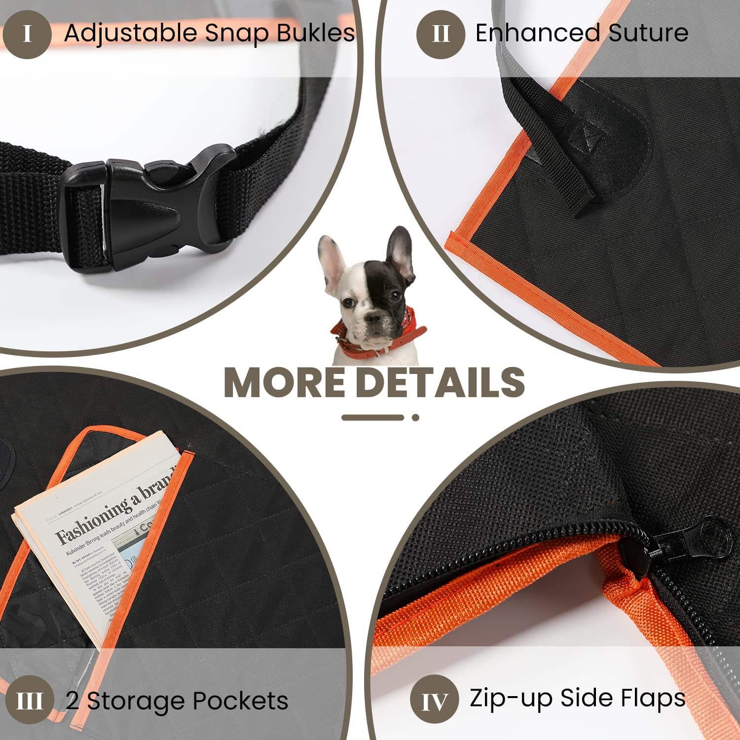 NESTROAD SUV Cargo Liner for Dogs, Waterproof & Nonslip Dog Trunk Cargo Cover Mat for Backseat
