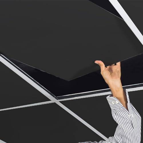 Smooth White Drop Ceiling Tile 2ft x 4ft, Ceiling Panel 24 x 48in – Waterproof, Washable and Fire-Rated