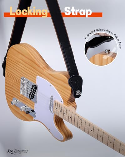Leo Jaymz DIY Single Cut Electric Guitar Kits with Mahogany Body and Neck - Rosewood Fingerboard and All Components Included (LP Hollow)
