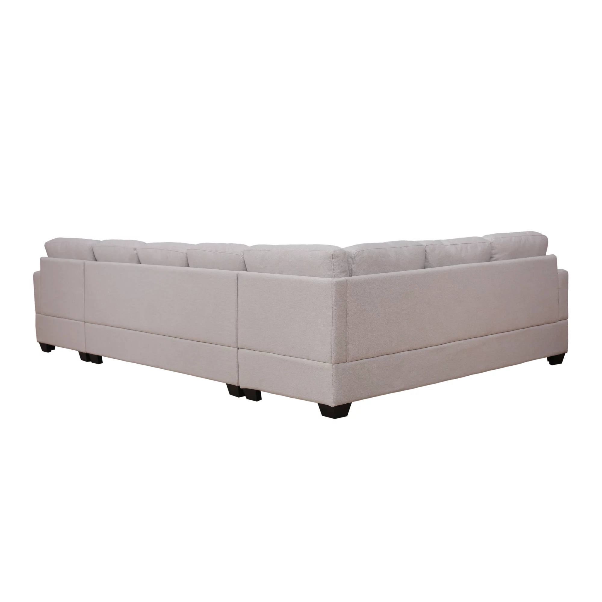 Dawn Whisper Modern Large Upholstered U-Shape Sectional Sofa, Extra Wide Chaise Lounge Couch, Beige