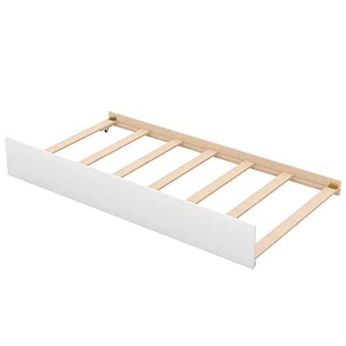 Harper & Bright Designs Bunk Beds Twin Over Full Size, Bunk Bed with Trundle,Storage Shelf and Stairway