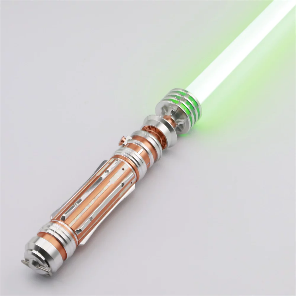 ZiaSabers Lo Princess NeoPixel Lightsaber with Proffie 2.2 Soundboard - Realistic Metal Silver Hilt Star Wars Lightsaber