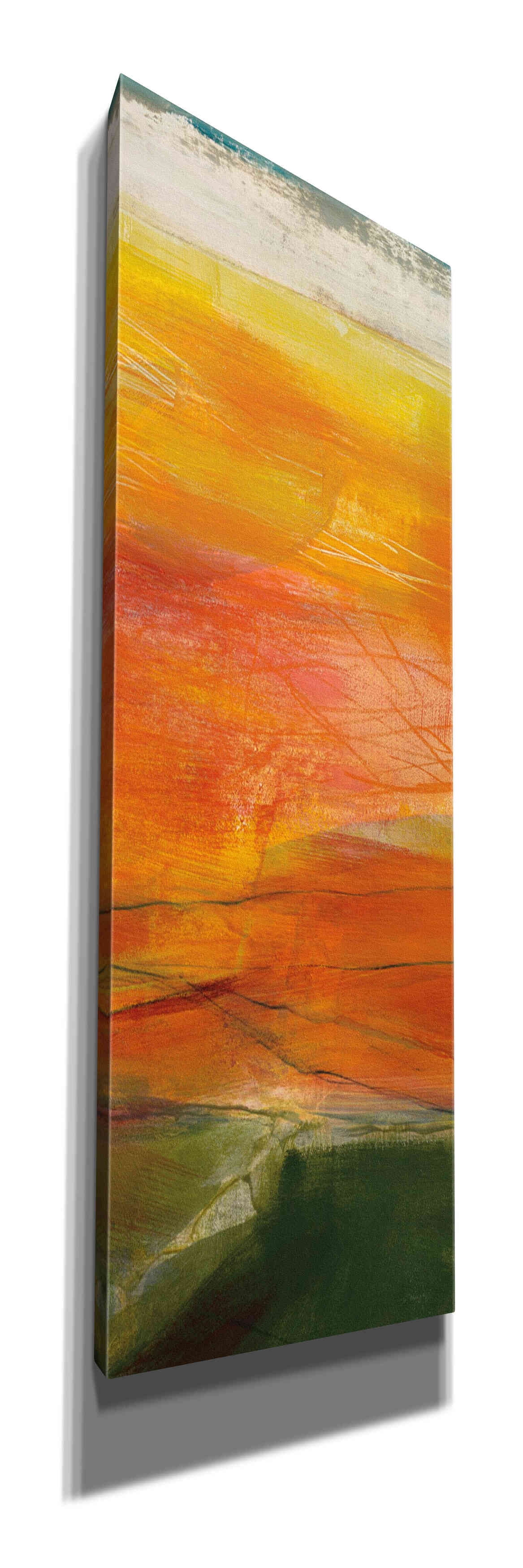 Epic Graffiti 'Bog Journey III V2' by Jo Maye, Giclee Canvas Wall Art, 12"x36"