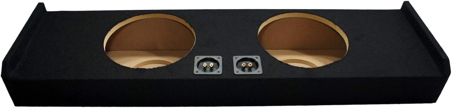 Compatible with Ford F150 Super Crew Cab Truck 2009-2014 Dual 12 Subwoofer Sub Box Speaker Enclosure